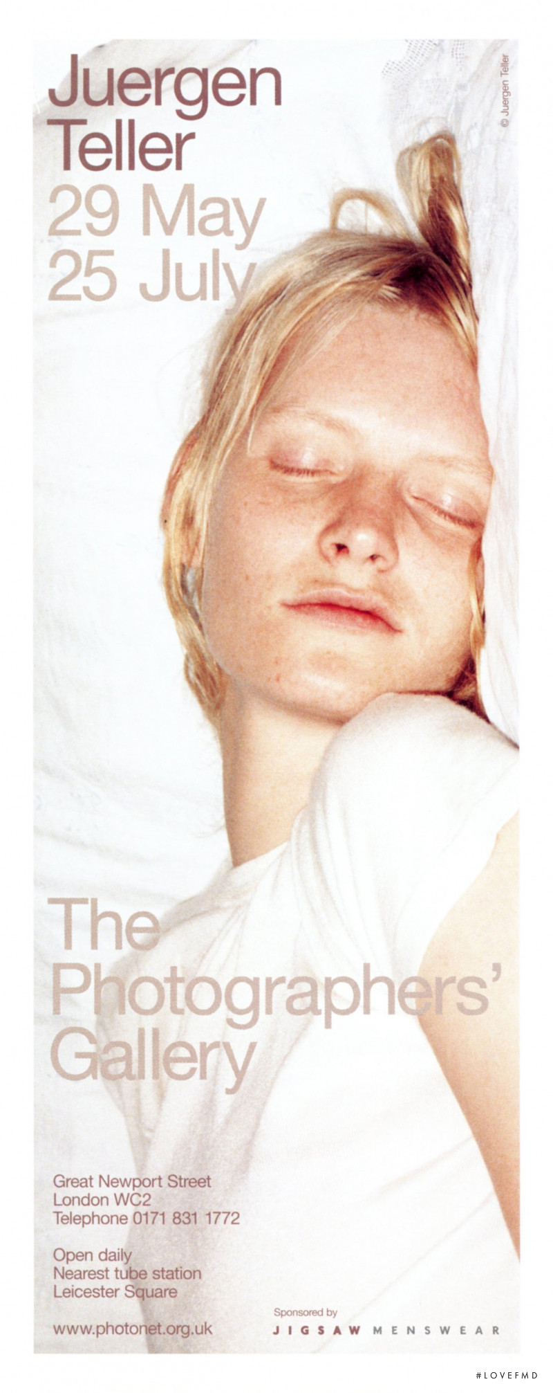 Kirsten Owen featured in Juergen Teller Gallery Promotion 1998, December 1998