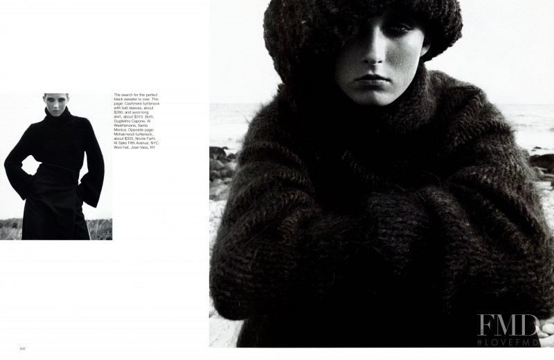 Maggie Rizer featured in Sweater Weather, November 1998