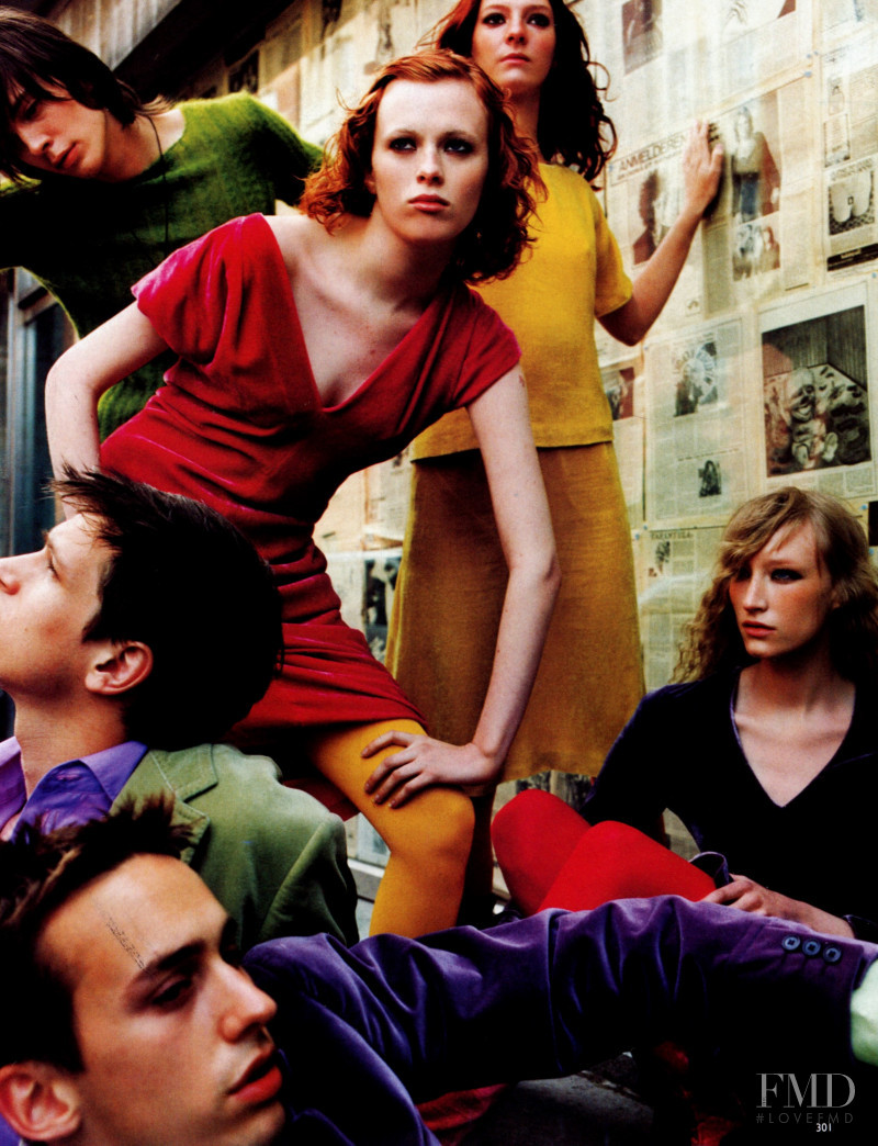 Karen Elson featured in In The Mix, September 1999