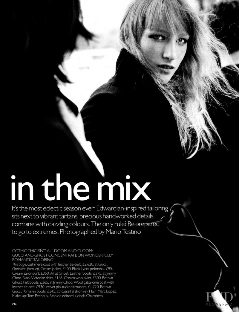 Jade Parfitt featured in In The Mix, September 1999