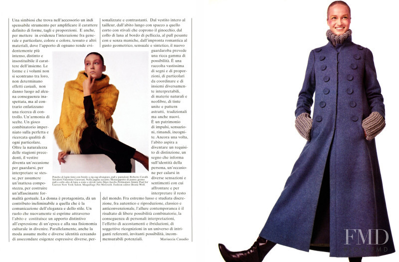 Danita Angell featured in The Fashion Notes, October 1999