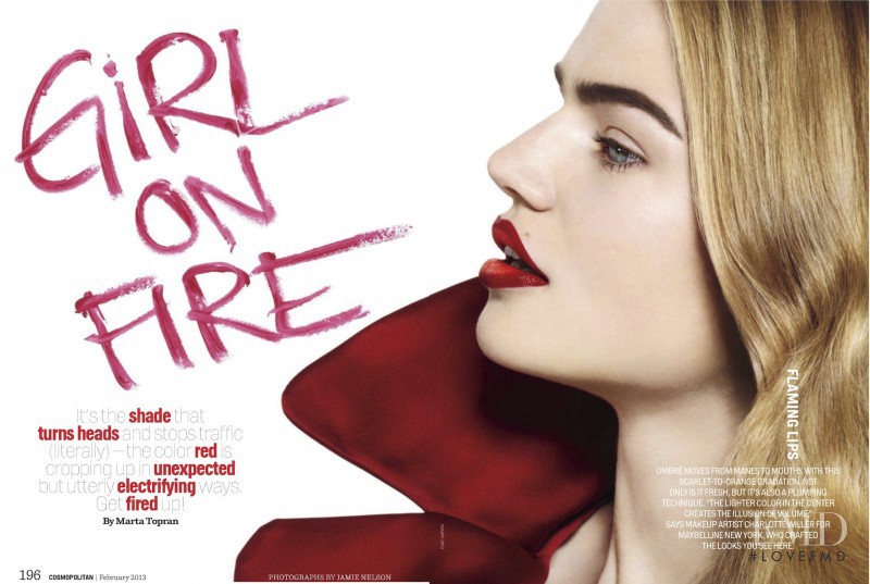 Milou Sluis featured in Girl On Fire, February 2013
