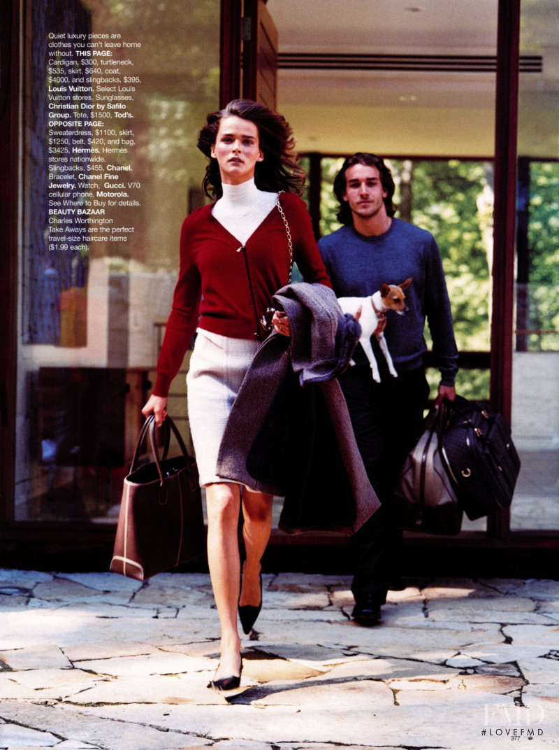 Carmen Kass featured in Workweek Chic, September 2002