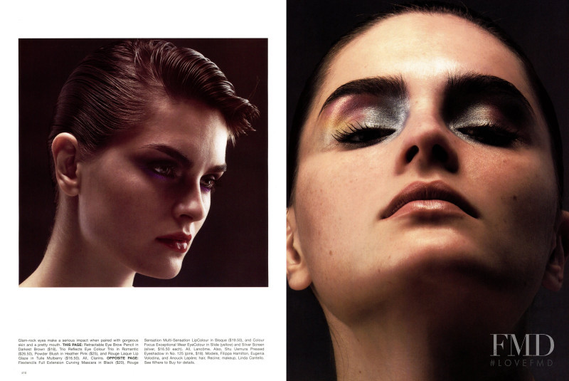 Eugenia Volodina featured in The Face of Fall, September 2002