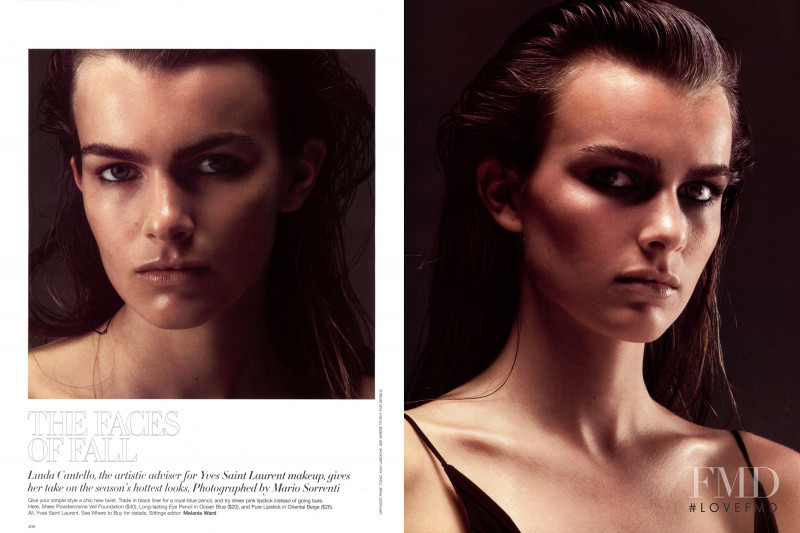 Filippa Hamilton featured in The Face of Fall, September 2002