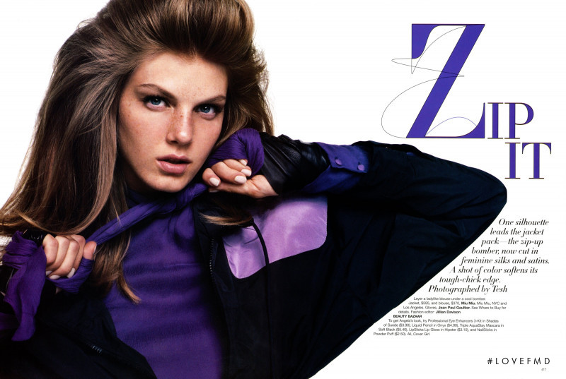 Angela Lindvall featured in Zip It, September 2002