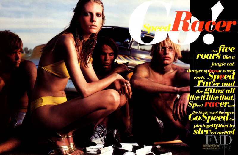 Angela Lindvall featured in Go! Speed Racer, June 1997