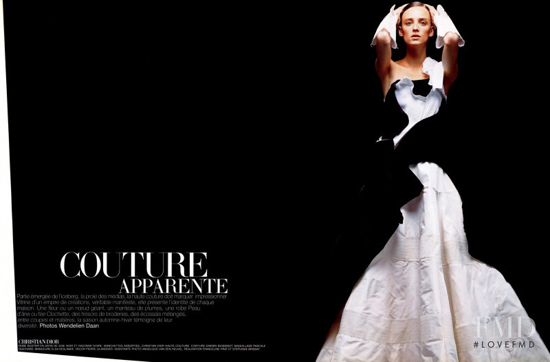 Vivien Solari featured in Couture Apparente, September 2000