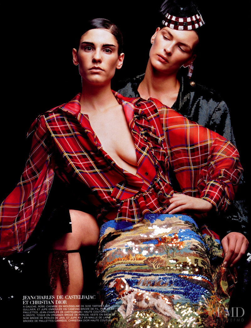 Kim Iglinsky featured in Couture Apparente, September 2000