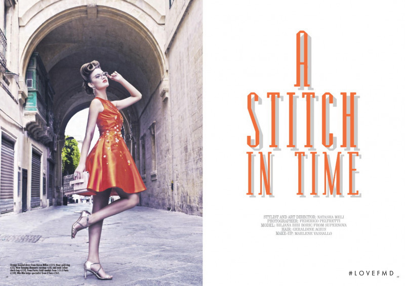 Biljana Bibi Boric featured in A Stitch In Time, July 2016