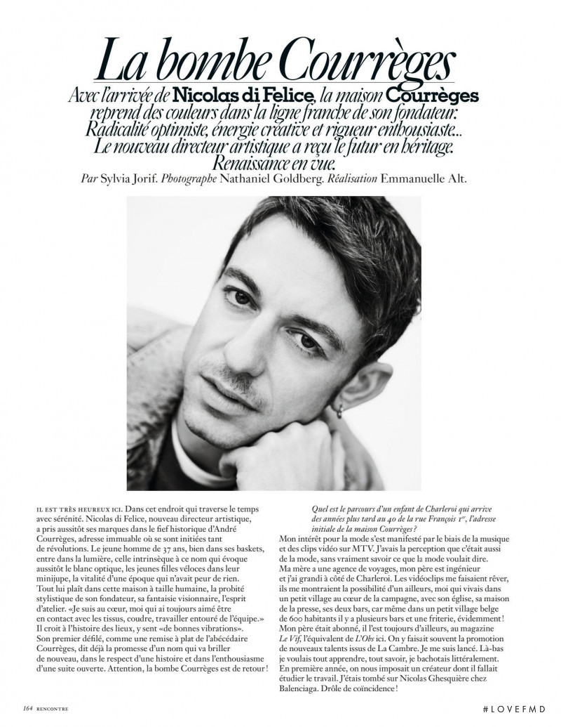 Vivienne Rohner featured in La bombe Courreges, June 2021