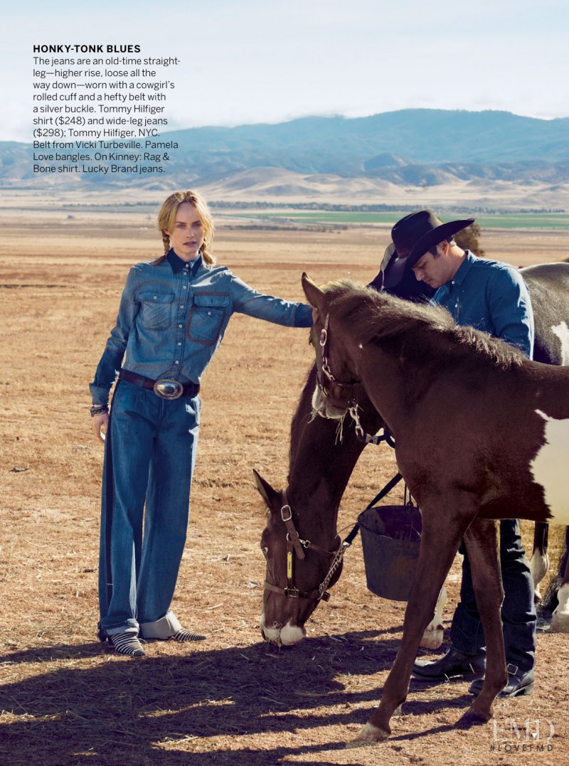 Amber Valletta featured in The American Way, February 2013