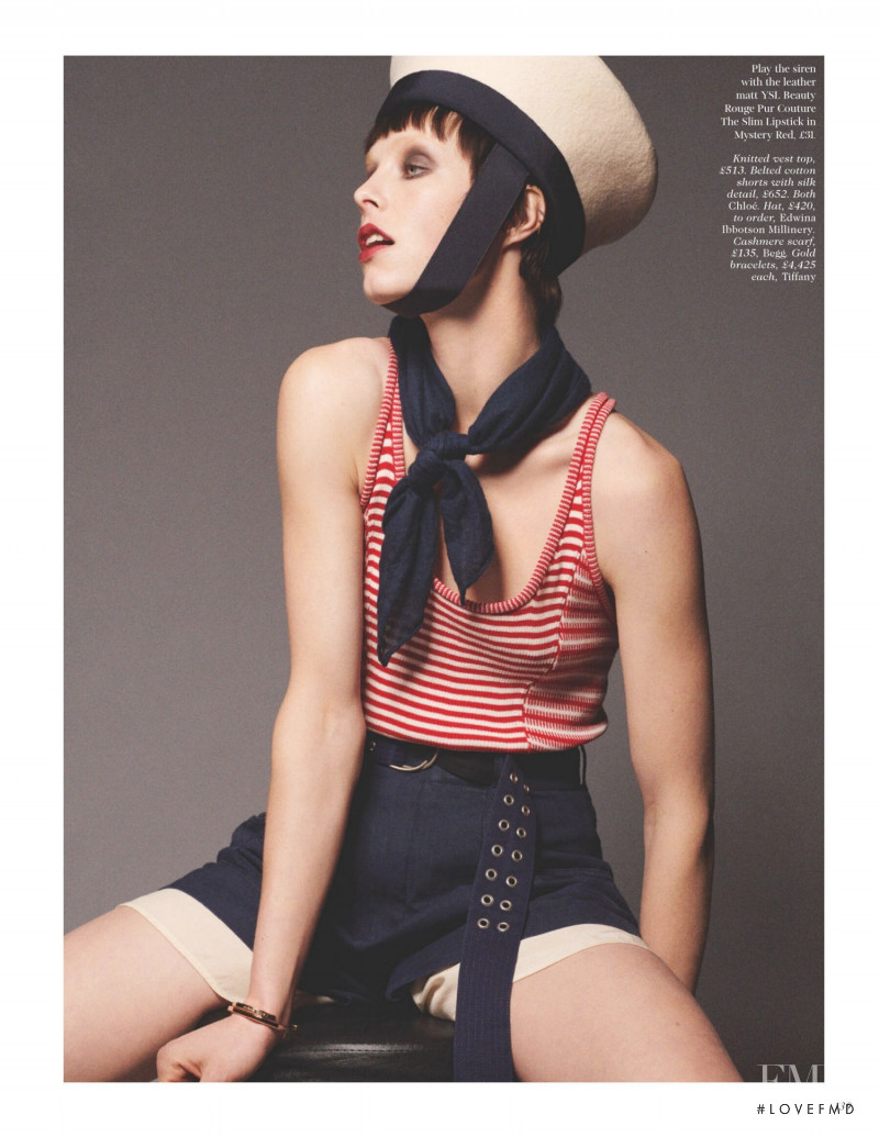 Edie Campbell featured in Ship Shapes, July 2021