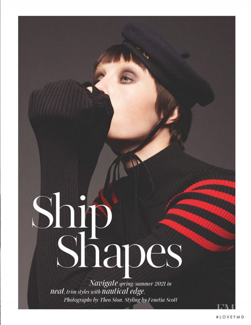Edie Campbell featured in Ship Shapes, July 2021