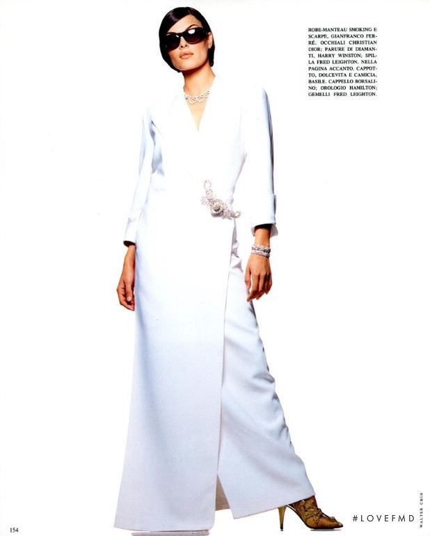 Magali Amadei featured in white only white very rich, November 1992
