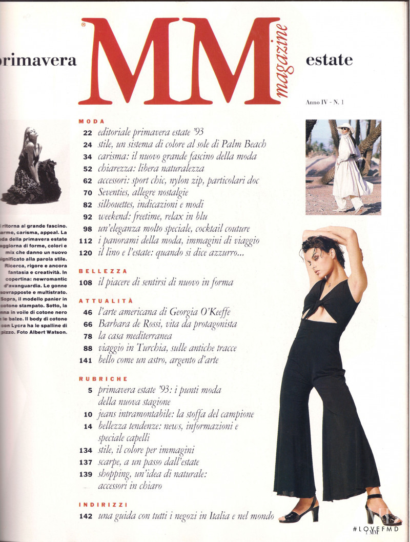 Magali Amadei featured in Carisma, February 1993