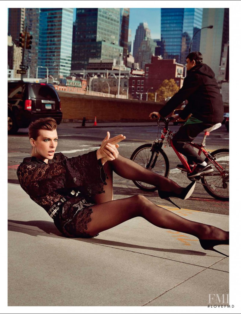 Milla Jovovich featured in Rendez-vous à Manhattan, February 2013