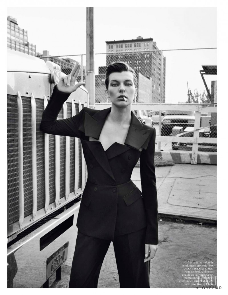 Milla Jovovich featured in Rendez-vous à Manhattan, February 2013