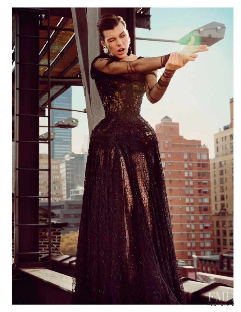 Milla Jovovich featured in Rendez-vous à Manhattan, February 2013