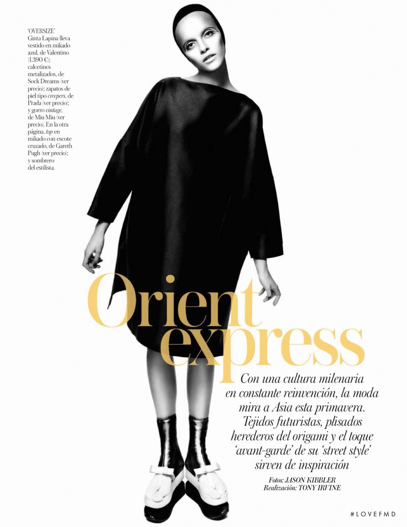 Ginta Lapina featured in Orient Express, February 2013