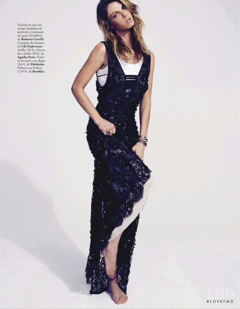 Angela Lindvall featured in Mix & Chic, February 2013