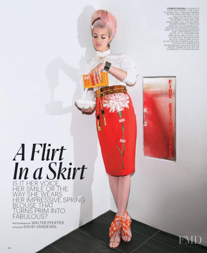 Hailey Clauson featured in A Flirt In A Skirt, February 2011
