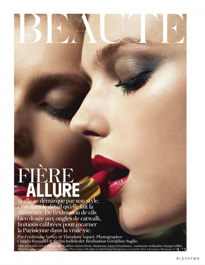 Sigrid Agren featured in Fière Allure, August 2012