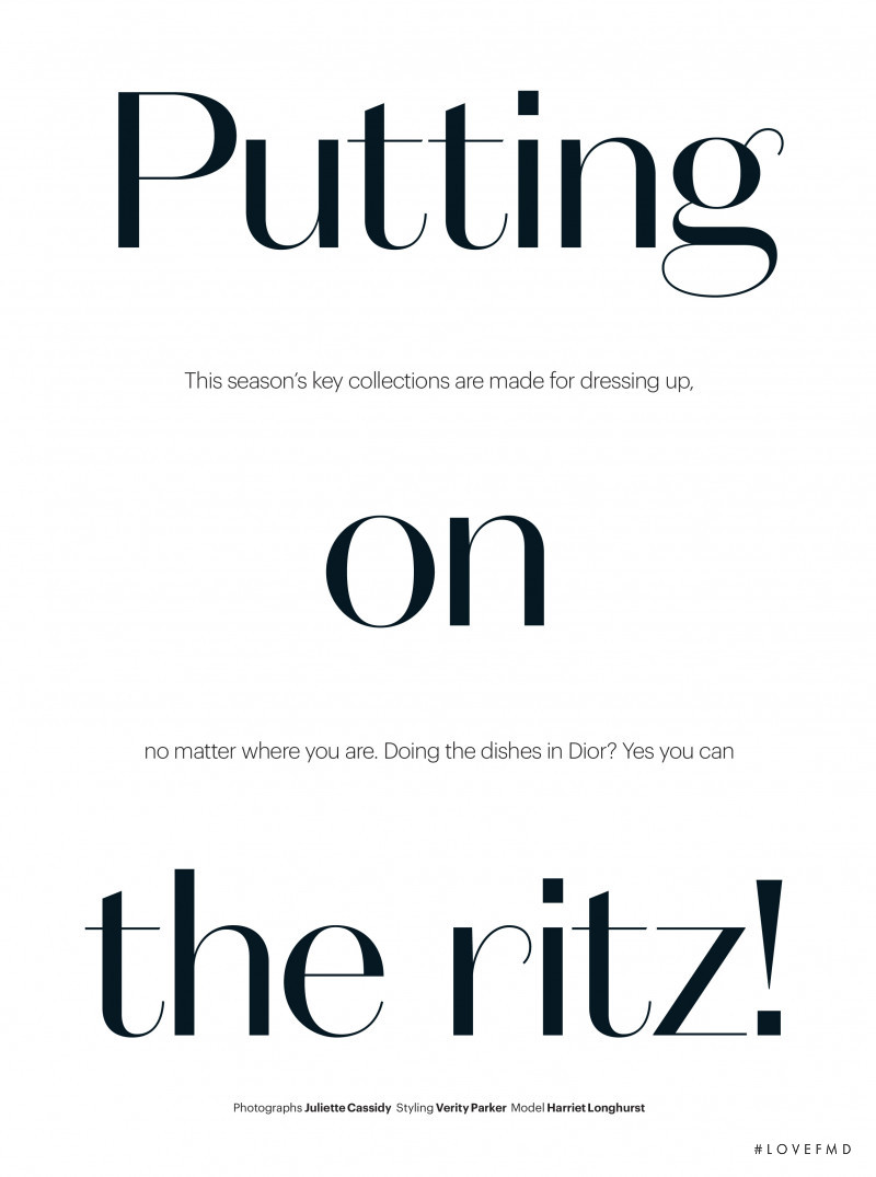 Putting on the Ritz!, March 2021