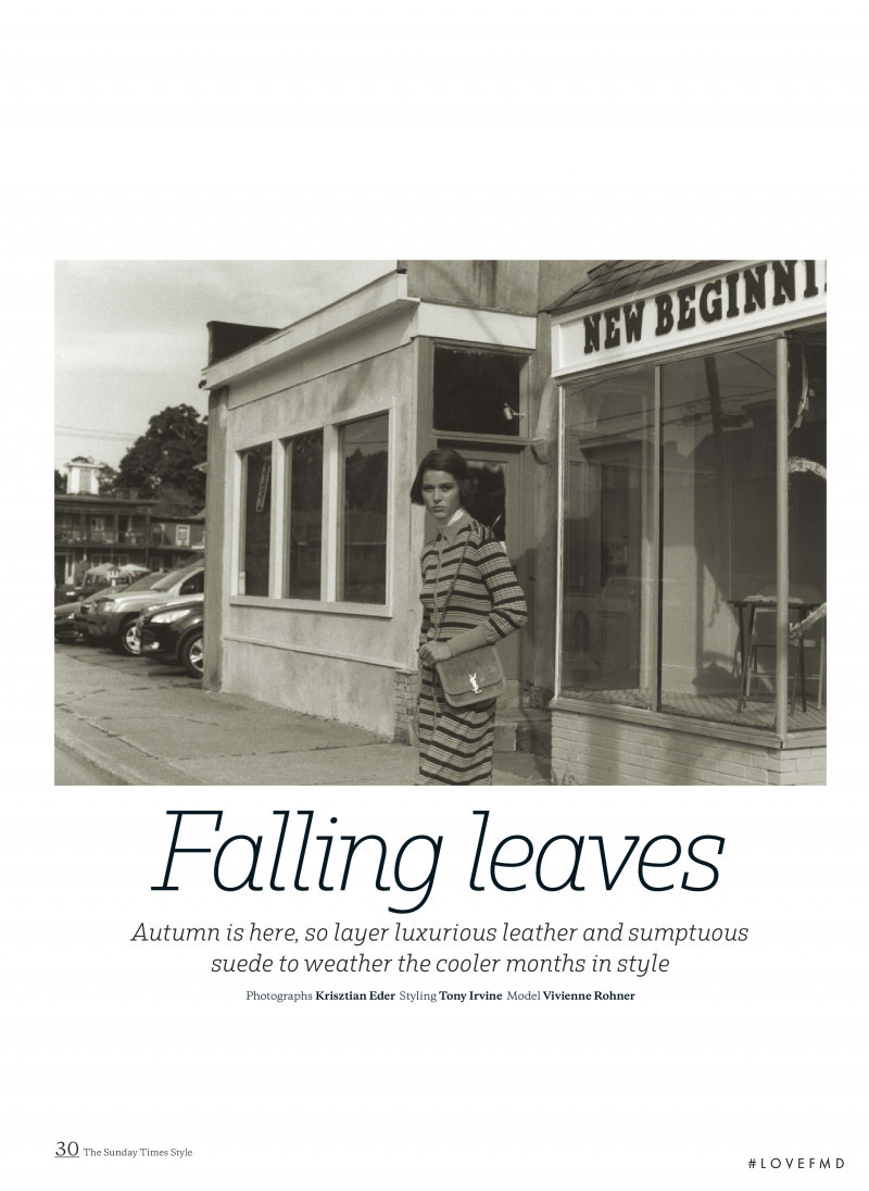 Vivienne Rohner featured in Falling Leaves, September 2020