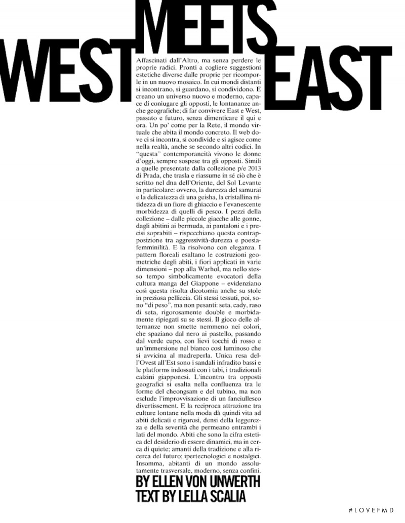 West Meets East, January 2013