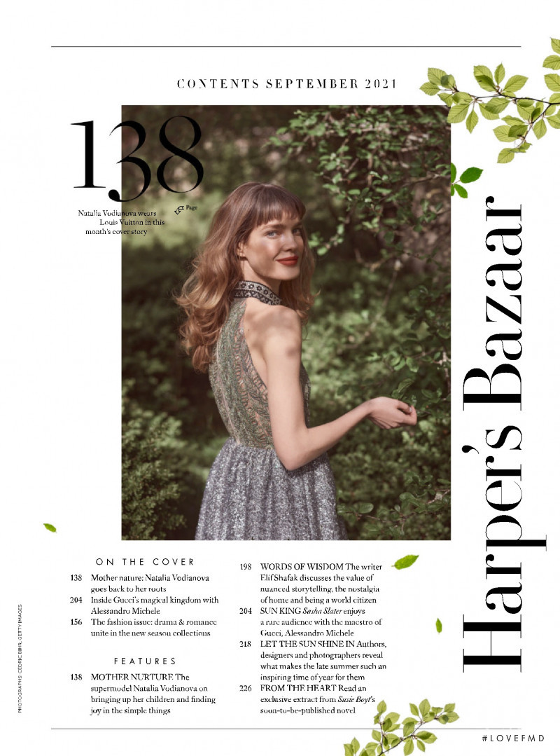 Natalia Vodianova featured in Mother Nurture, September 2021