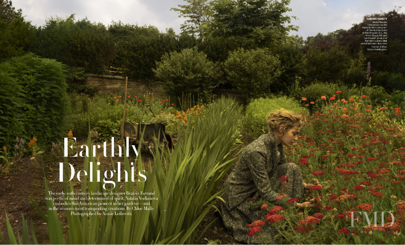 Natalia Vodianova featured in Earthly Delights, September 2021