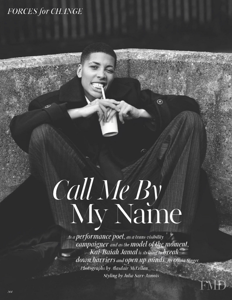 Kai-Isaiah Jamal featured in Call Me By My Name, September 2021