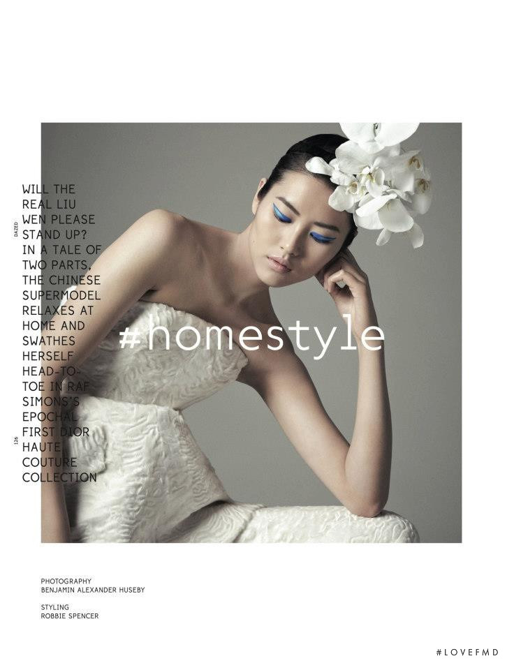 Liu Wen featured in Homestyle, December 2012