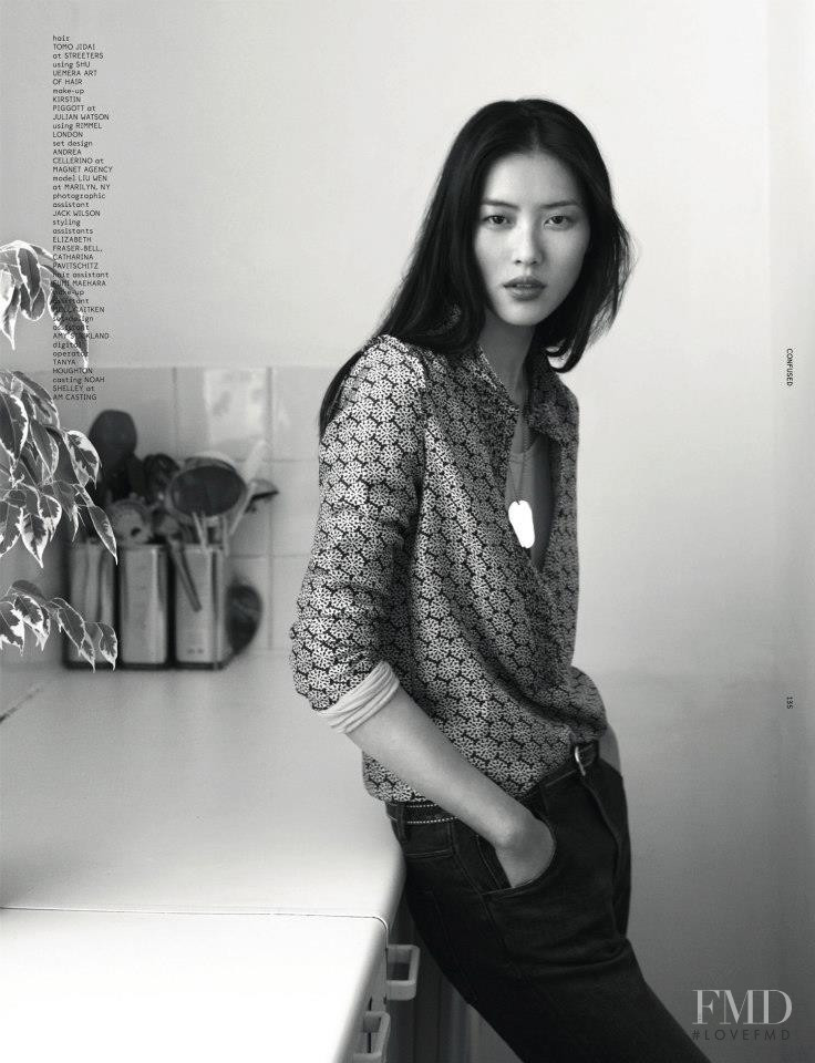 Liu Wen featured in Homestyle, December 2012
