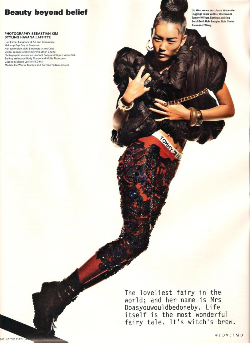 Liu Wen featured in Beauty Beyond Belief, November 2009