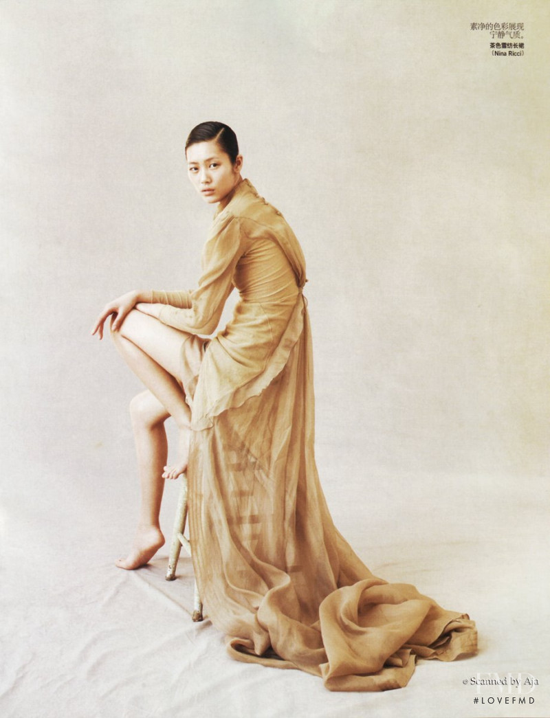 Liu Wen featured in Dresses of Time, April 2009