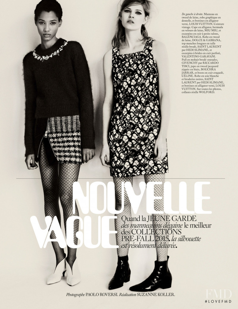 Ola Rudnicka featured in Nouvelle Vague, June 2015