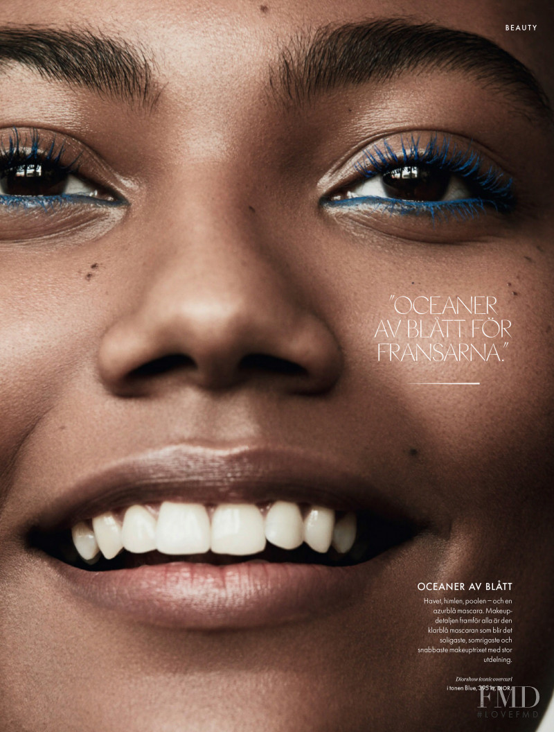 Ange-Marie Moutambou featured in Elle Beauty, August 2021