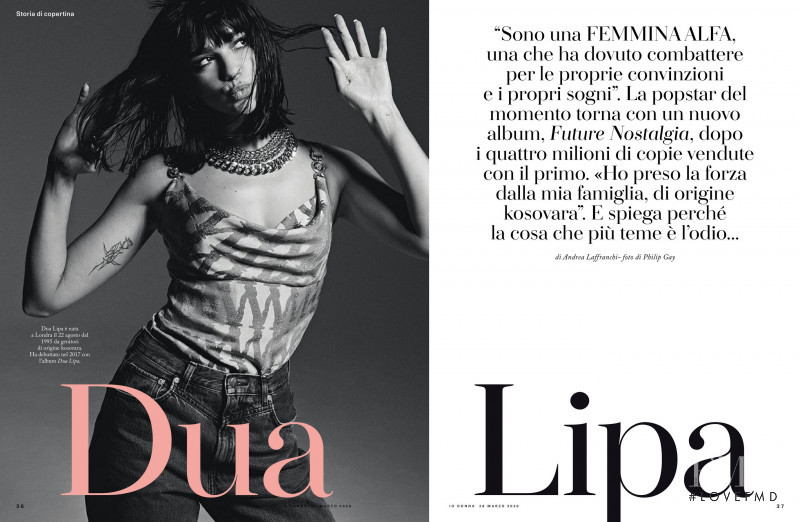 Dua Lipa featured in Dua Lipa, March 2020