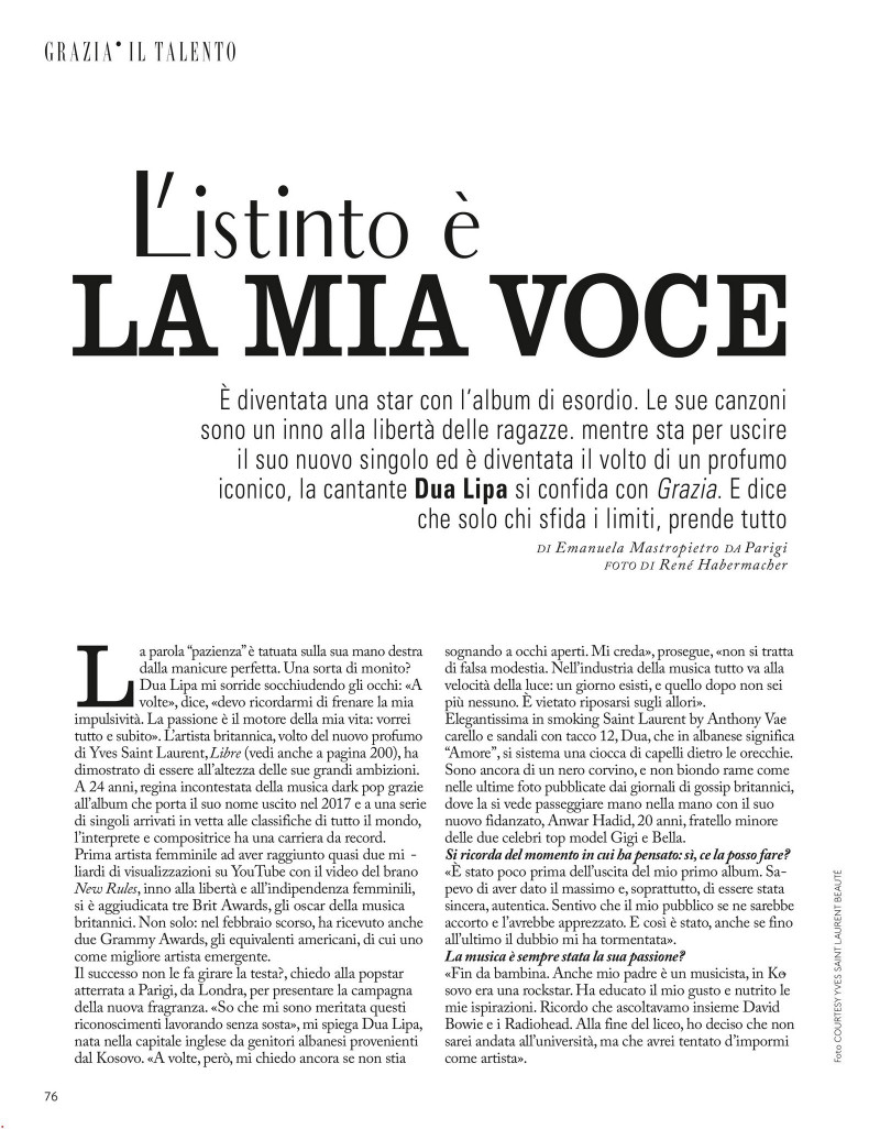 L\'istino e la mia voce, October 2020