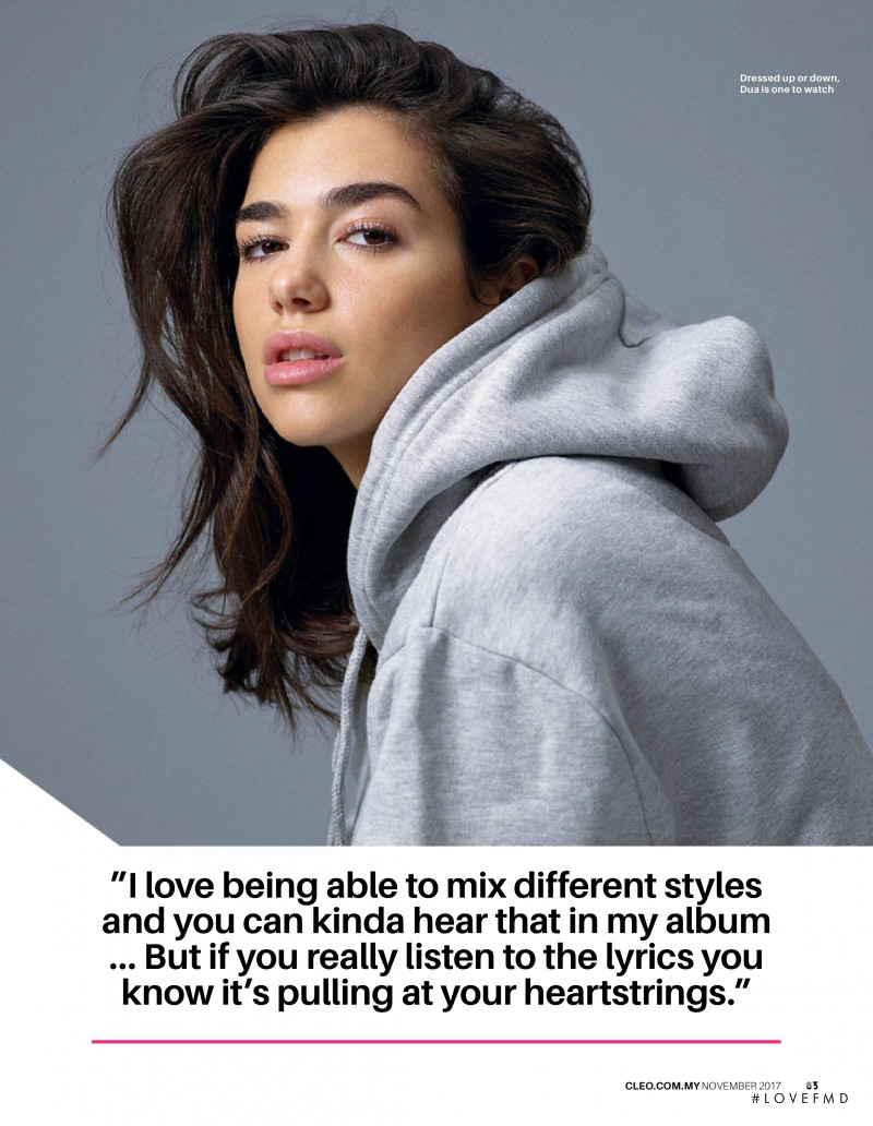 Dua Lipa featured in How do you Dua?, November 2017