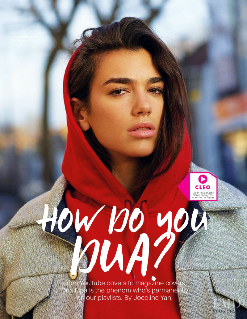 Dua Lipa featured in How do you Dua?, November 2017