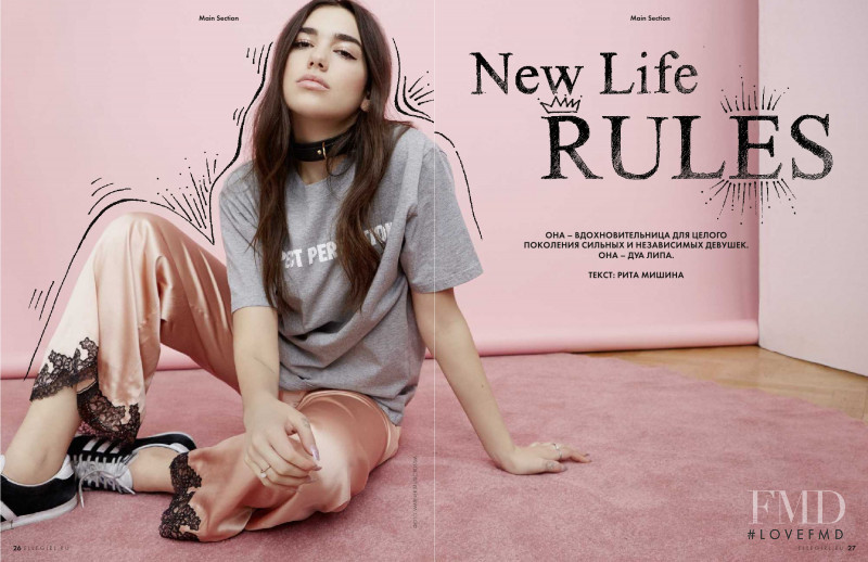 Dua Lipa featured in New life rules, July 2018