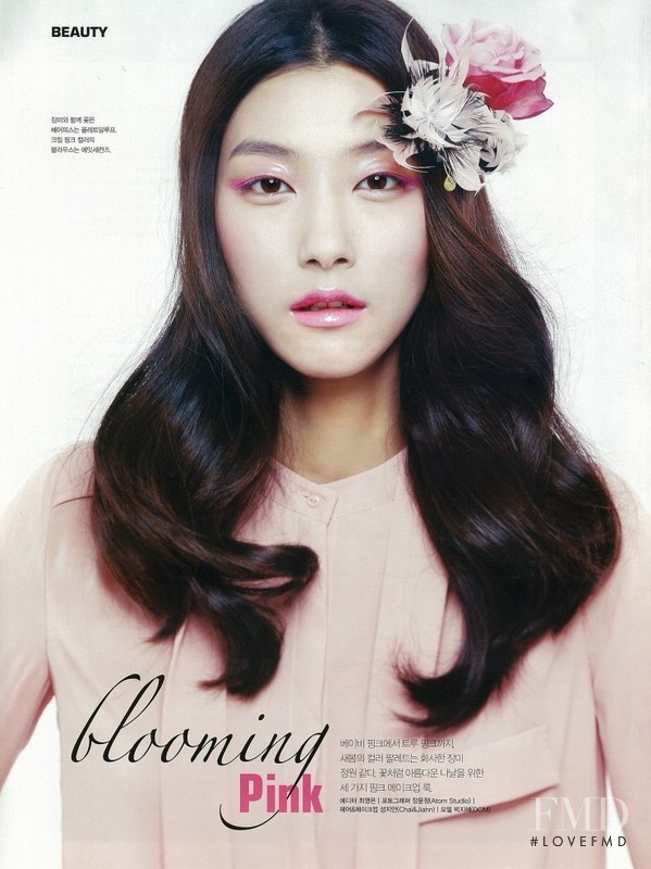 Ji Hye Park featured in Blooming Pink, March 2012