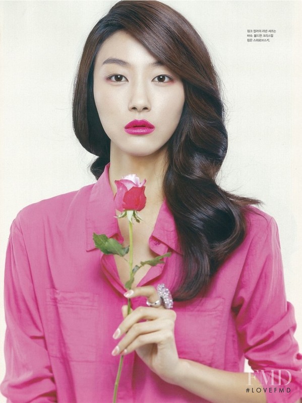 Ji Hye Park featured in Blooming Pink, March 2012