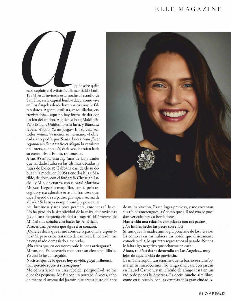 Bianca Balti featured in A Todo Ritmo, January 2020