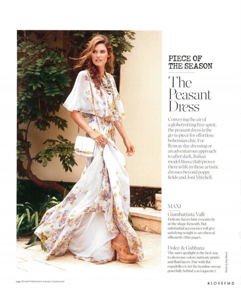 Bianca Balti featured in Piece of the Season, December 2014