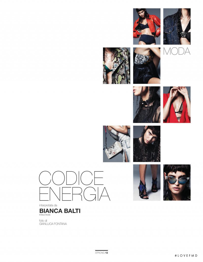 Bianca Balti featured in Codice Energia, March 2014