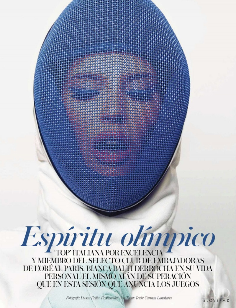 Bianca Balti featured in Espiritu olimpico, July 2012